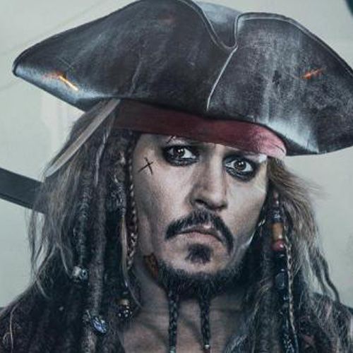 Jack Sparrow in Pirate of the Caribbean